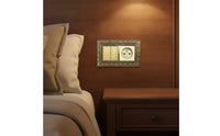 Brass Switch Cover Gold-Toned Electrical Faceplate Decorative Wall Plate Textured Hardware Retro for Interior Designers