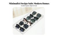 Minimalist Design 6 Compartment Storage Tray Space Saving Multi-Section Desk Divider Polished Edges for Desktop