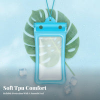 Waterproof Phone Protector Protection Buoyant Waterproof Phone Protector Floatable Secure Gear for Swimmers, Beachgoers, Diving, Snorkeling, Beach