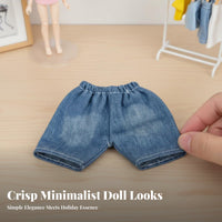 Clearance Price OB11 Doll Outfit Dress-up Clothes BJD Outfit Brand New Figurine Apparel Intricateed Design for Hobbyists, Anime Fans, Adults, Collection Display, Miniature Photography, Playtime