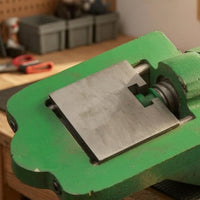 Chrome Steel Machining Clamp Block Stepped Notch Drilling Clamp Jaw Machined Surfaces Clamping Fixture Solid Metal for Machinists, Machine Shop