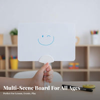 Drywipe-Clean Answer Paddle Erasable Dry Wipe-Clean Answer Paddle Rewritable Reusable for Judges, Broadcast Streams