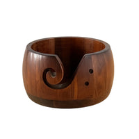 Smooth Yarn Bowl Polished Yarn Bowl with Spiral Slot Compact Long-Lasting for Knitters, Crocheters, Knitting