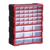 Translucent Drawers 39-Drawer Cabinet Removable Divider 39-Drawer Organizer