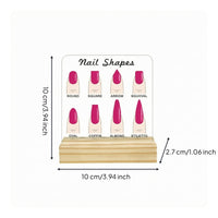 Acrylic Nail Display Board Long-Lasting Beauty Supply Reusable