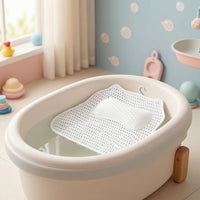 Supportive Cat Bath Pillow Mesh Bath Pillow with Hook Breathable Quick-Drying for Adults, Home Spa