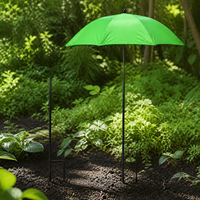 Outdoor Garden Plant Sunshade Umbrella with Shepherd Hook Ground Stake, Waterproof UV Protection Windproof