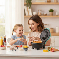 Electric Waffle Bowl Maker with Nonstick Surface Countertop Waffle Bowl Maker Compact Appliance Easy to Clean for Kitchen, Dorm Rooms