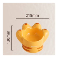 Stable Base Cat Paw Ceramic Bowl Easy to Clean Cute Pet Water Bowl Wide Mouth Raised Food and Water Dishes Whisker Friendly for Cats