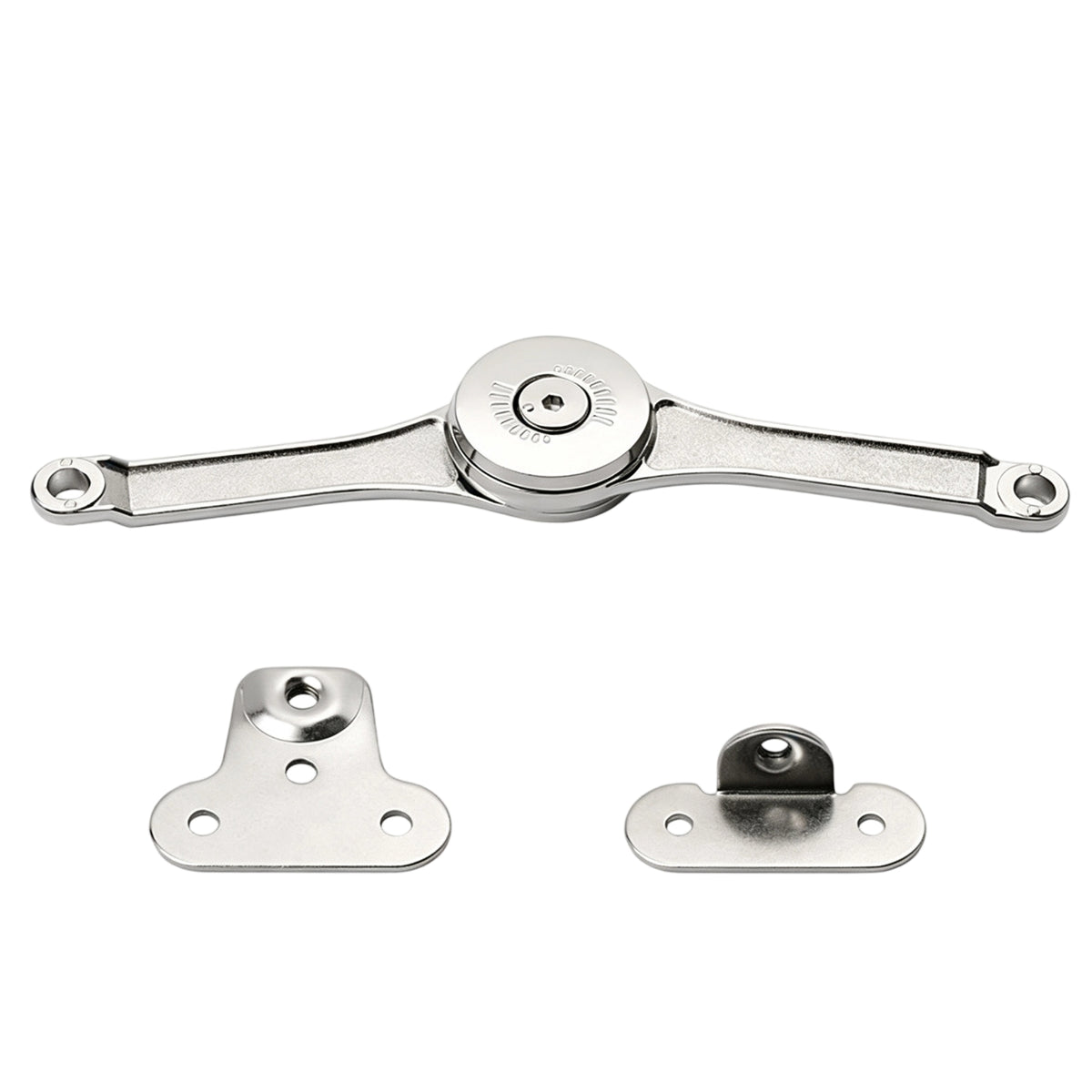Silver Cabinet Lid Support Hinge Metal Lid Support Hinge Rust-Resistant Hardware Safe for Cabinets