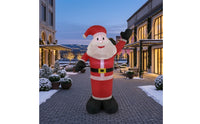 Christmas Inflatable Santa Easy to Install Inflatable Santa Figure Festive Yard Decoration for Lawn