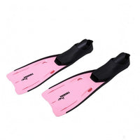 Soft Foot Pocket Snorkeling Fins Streamlined Long Blade Fins Molded Surface