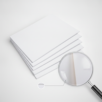 A4 White Cardstock A3 Coated Paper for Kindergarten and Students, Double-SSided Glossy Hard Cardboard for Art, Printing, and Drawing