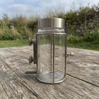 304 Stainless Steel Parrot Water Bottle Glass Body Parrot Water Feeder Transparent Design Bird Drinking Bottle Easy to Install