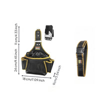 Tool Pouch with Belt Sturdy Waist Tool Bag Adjustable for Construction Sites