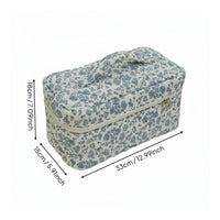 Travel Toiletry Organizer with Compartments Portable Large Capacity Cosmetic Case for Women