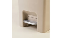 Pedal Trash Can Handshands-off Pedal Bin Trash Can with Wheels Rectangular Wastebasket Matte for Kitchen, Dorm Room