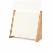 Slanted Design Necklace Display Stand Padded Panel Wooden Necklace Stand Side Support Frames Tabletop Jewelry Display Elegant Finish