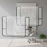 2 Pieces Clear Salon Chair Cover Stain-Resistant Salon Chair Cover