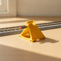 Yellow Railway Buffer Stop Plastic Miniature Buffer Stop Smooth Accessory Colorful for Hobbyists