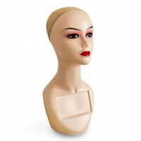 Hairpiece Display Head with Chest Panel Long-Lasting for Hairstylists