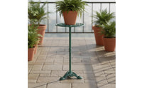 Distressed Finish European Design Metal Plant Rack Retro Pattern Vintage Cast Iron Plant Stand Heavy Duty Vintage Tall Flower Pot Stand Space Saving