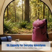 Lightweight Outdoor Backpack, Hiking Daypack, Water-Resistant Nylon, Unisex, Multiple Colors, Padded Straps
