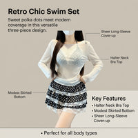 Swimsuits for Women with Modest Tankini Top and Bottoms, Three Piece Set for and Girls