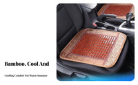Cooling Beaded Car Seat pad Universal Fit Wooden Bead Seat Mat Breathable Automotive Accessory long-lasting for operators, Commuters, Office Workers, warm Weather, vehicle, Van, extended journey Driving