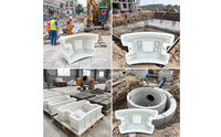 Concrete Well Module Mold Round Well Block Mold Easy to Use for Contractors