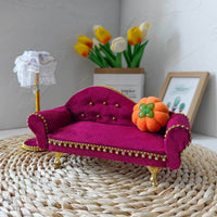 1:12 Scale Dollhouse Miniature European Style Sofa Bed