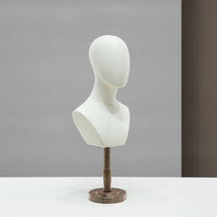 Mannequin Head with Shoulders Lightweight Mannequin Bust with Shoulders Soft Premium for Boutiques, Product Photography