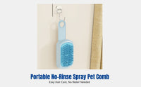 Cat Spray Massage Comb, Pet Steam Hair Brush, Hair Remover, Rechargeable, No-Wash