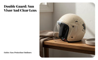 3C Certified Women's Motorcycle Helmet Warm Lining Cute Scooter Helmet Protection Safety Headwear Windproof for Adults, Teenagers, Electric Two-Wheeler Riding, Daily Commuting, Autumn Season, City Travel
