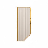 Urinal Privacy Screen Fluted Glass Panel Urinal Privacy Screen Minimalist Design Long-Lasting for Property Managers, Architects