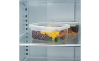Portable Airtight Food Storage Container Set Space-Saving Freezer Storage Box Included Plastic Food Box with Lid Transparent