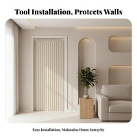 Accordion Door Curtain No-Drill Installation Accordiondesign Divider for Renters