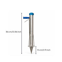 Stainless Steel Seedling Transplanter Spring-Loaded Seedling Planter with Lever Hand-Operated Manual Transplanter Long-Lasting for Nurseries
