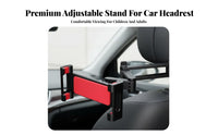 Adjustable Car Tablet Stand Hands-Effortless Viewing Car Headrest Tablet Mount Rear Seat Device Bracket Portable Backseat Phone