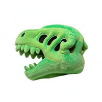 Cuddly Dinosaur Skull Open Jaw Wearable Dinosaur Skull Stitched Eye Openings Costume