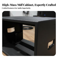 Sturdy Build 6U Portable Amplifier Case Simple Accessible Frame 6U Portable Rack Mount Equipment Enclosure for KTV Operators, Home Audio Enthusiasts, Event Technicians, Stage Performance, Mobile Setups, Live Events, Recording Studio