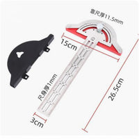 Precise Measurement Woodworking Perimeter Ruler High Precision Woodworker's Angle Gauge Long-Lasting Woodworking Layout Tool Stainless Steel Body for Carpenters, Carpentry