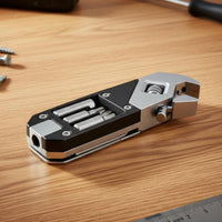 Folding Multitool Wrench Foldable Screwdriver Wrench Portable Stainless Steel Pocket Multitool for Outdoor, Travel