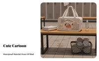 Portable Skincare Organizer Wet and Dry Separation Double Compartment Makeup Bag