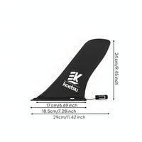Curved Replacement Tail Fin Quick-Release Board Fin with Mounting Hardware Screw-in No-Tool Installation for Paddleboarders
