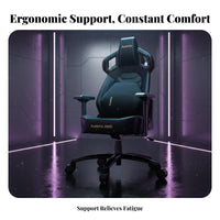 Ergonomic Design Highspine Reclining Computer Chair Adjustable Support Reclining Chair with Footrest Headrest Pillow pivot Seat for players, Students, Gaming Room, Bedroom