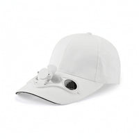 Fan Visor Cap Shielding Cap with Solar Fan Adjustable Handsbattery-Free for Outdoor Workers, Travel, Walking