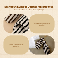 Warm Fuzzy House Shoes for Women, Non-Slip, Striped