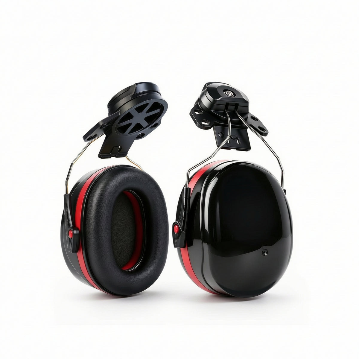 Helmet-Mounted Ear Muffs Cushioned Ear Muffs with Hard Hat Mount Long-Lasting