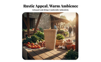 Large Capacity Supermarket Produce Hamper Long-Lasting Display Basket Multipurpose Woven Bin Retro Appearance for Grocery Storage Managers, Farmers Market Vendors, Homeowners, Fruit Shop, Kitchen, Living Room, Party